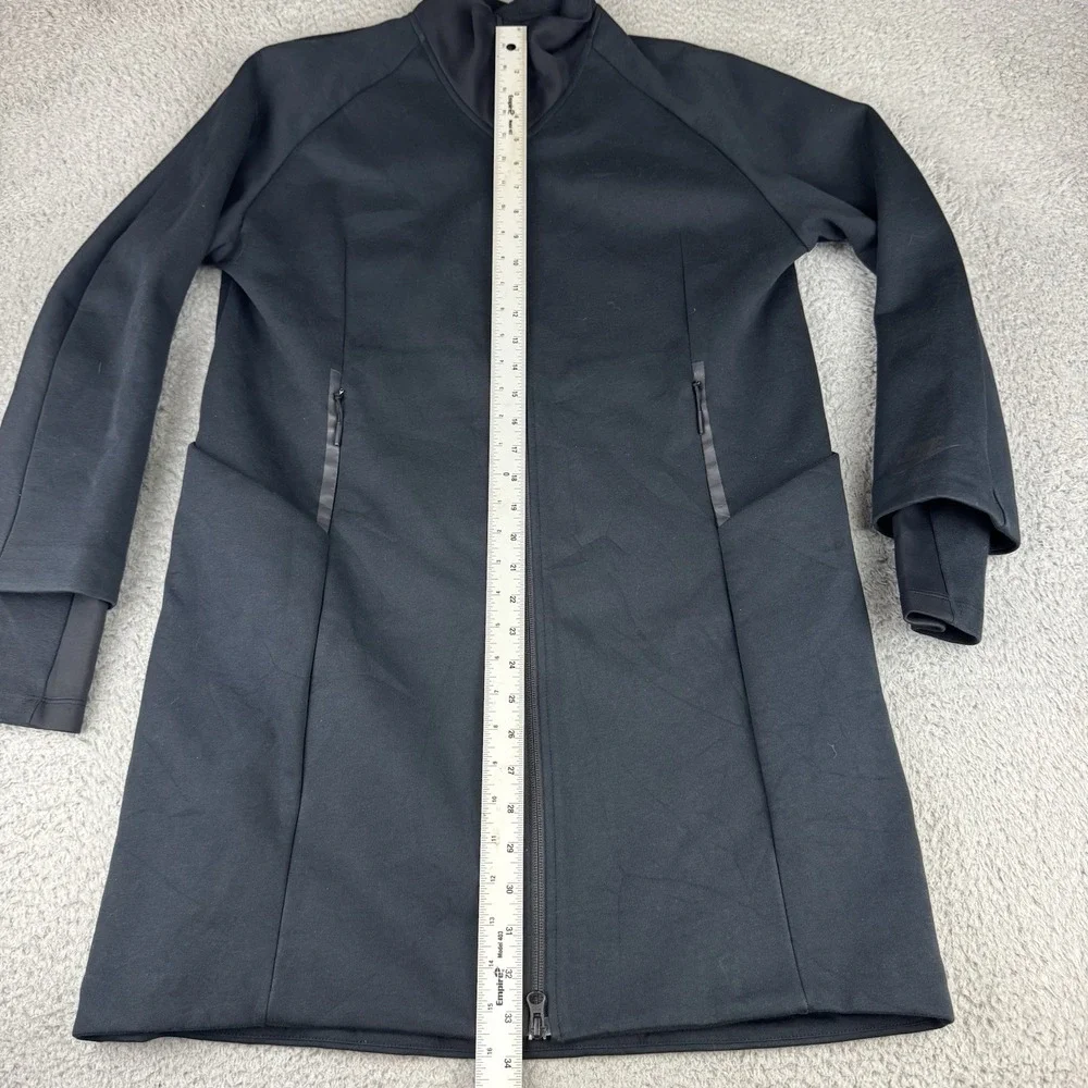 NIKE TECH FLEECE Black Long Water-repellent Wind‎ Proof JACKET 884429 Medium - Picture 8 of 12